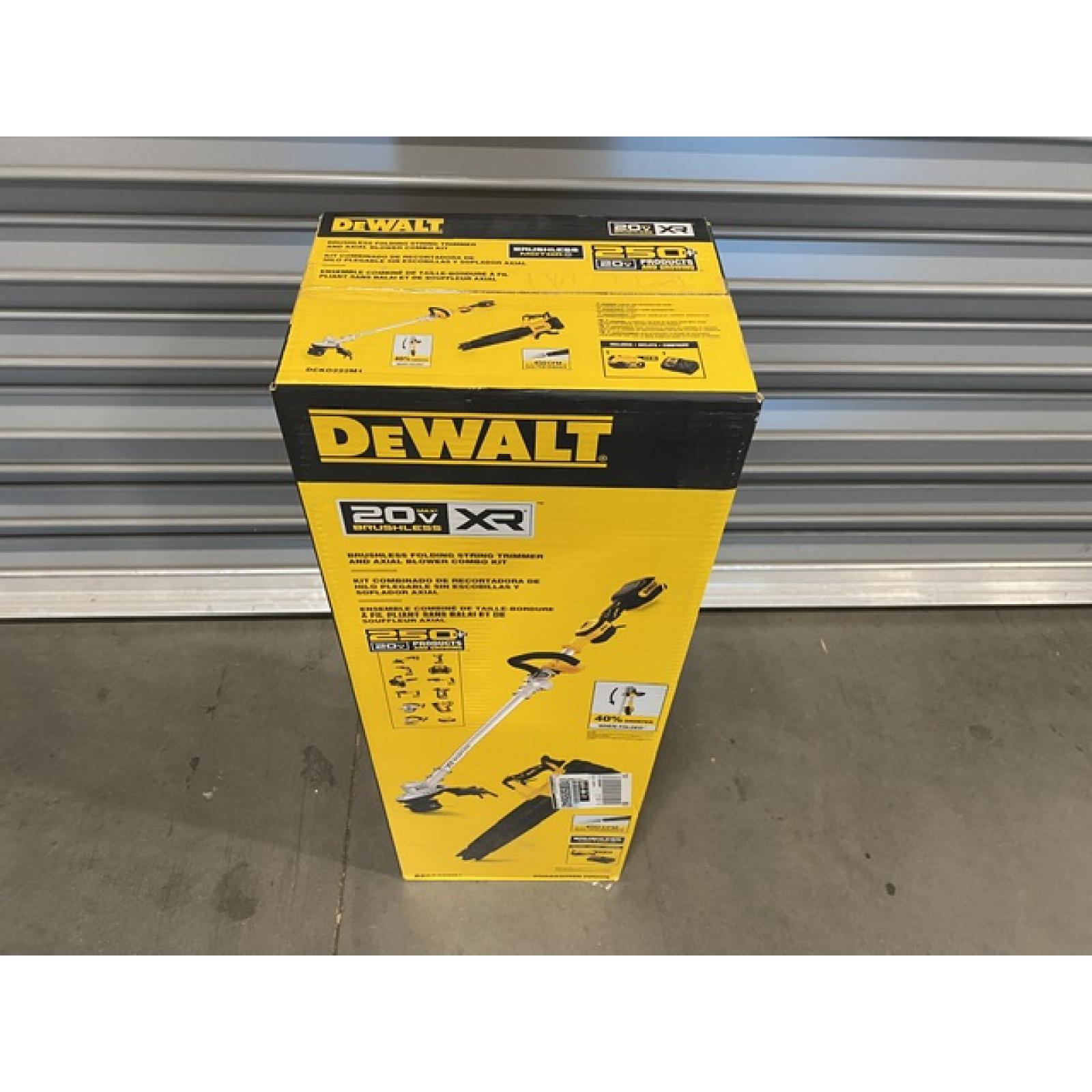 NEW - DEWALT 20V MAX Cordless Battery Powered String Trimmer & Blower Combo Kit