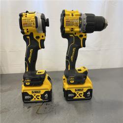 AS-IS - DEWALT 20V MAX XR Hammer Drill and ATOMIC Impact Driver 2 Tool Cordless Combo Kit