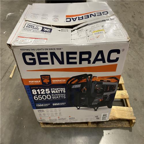 Dallas Location - As-Is Generac 8125/6500-Watt Dual Fuel Portable Generator