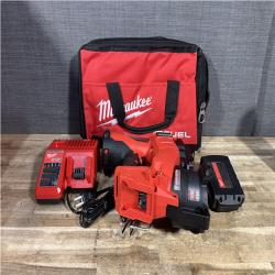 Houston Location AS-IS Milwaukee FUEL 18-Volt Lithium-Ion Brushless Cordless Coil Roofing Nailer Combo Kit