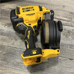 AS-IS DEWALT 20V MAX Lithium-Ion 15-Degree Electric Cordless Roofing Nailer Kit