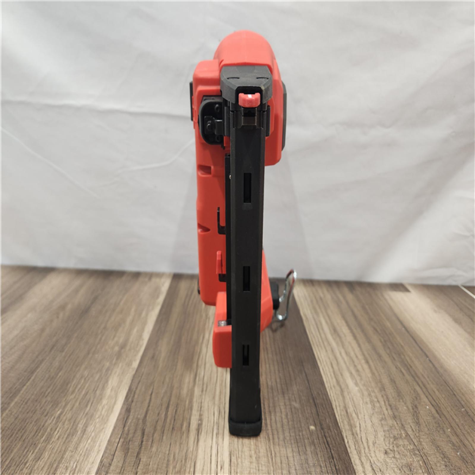 AS-IS- MILWAUKEE FUEL 18V Cordless 18-Gauge 1/4 in. Narrow Crown Stapler (Tool-Only)