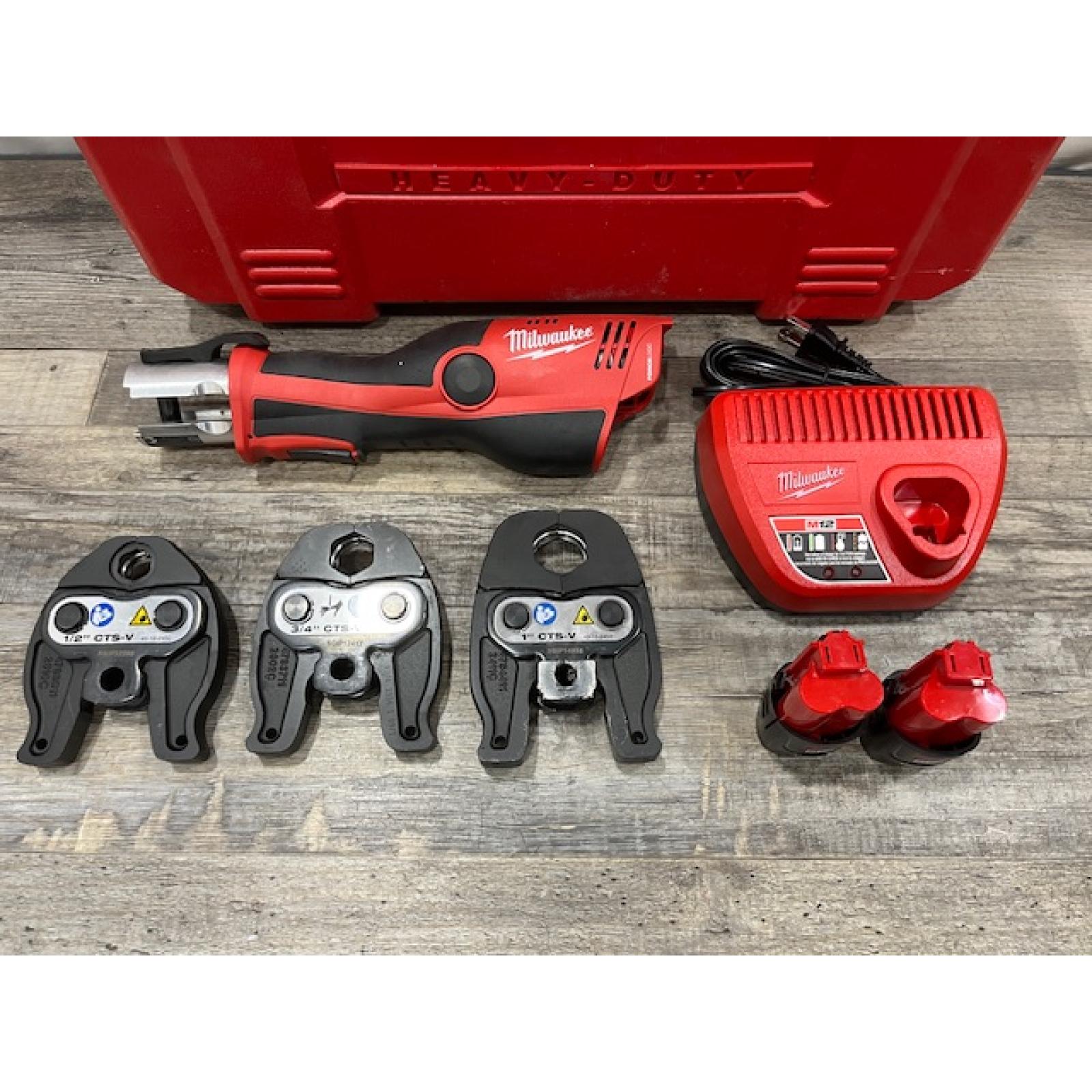 AS-IS Milwaukee 12-Volt Lithium-Ion Force Logic Cordless Press Tool Kit
