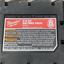 AS-IS Milwaukee 18-Volt Lithium-Ion XC Starter Kit with One 5.0Ah Battery and Charger