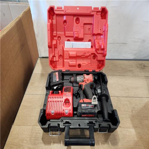 AS-IS- Milwaukee FUEL 18V Lithium-Ion Brushless Cordless 1/2 in. Hammer Drill Driver Kit