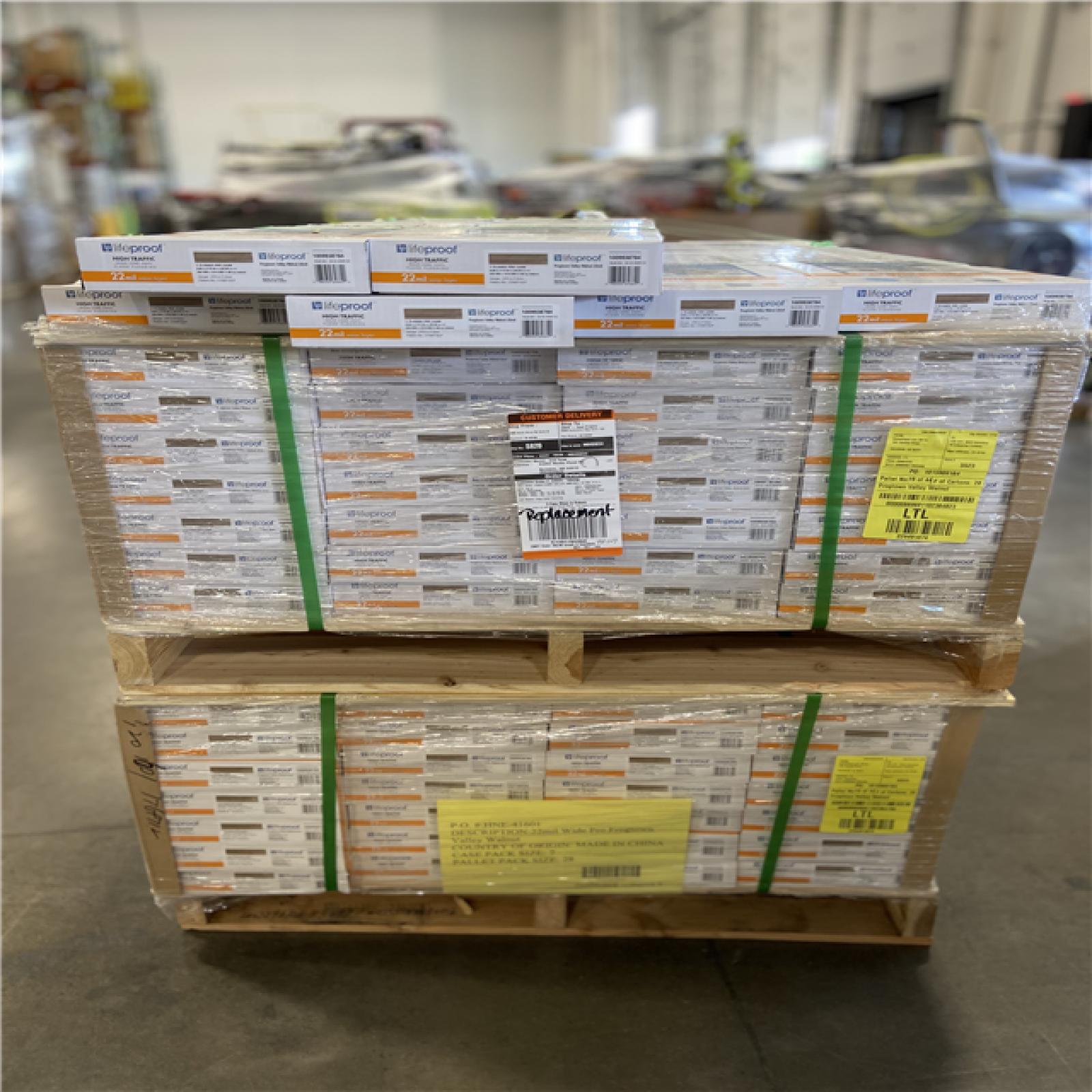 DALLAS LOCATION - Lifeproof Frogtown Valley Walnut 22 MIL x 8.7 in. W x 48 in. L Click Lock Waterproof Luxury Vinyl Plank Flooring (20.1 sqft/case) 62 CASES
