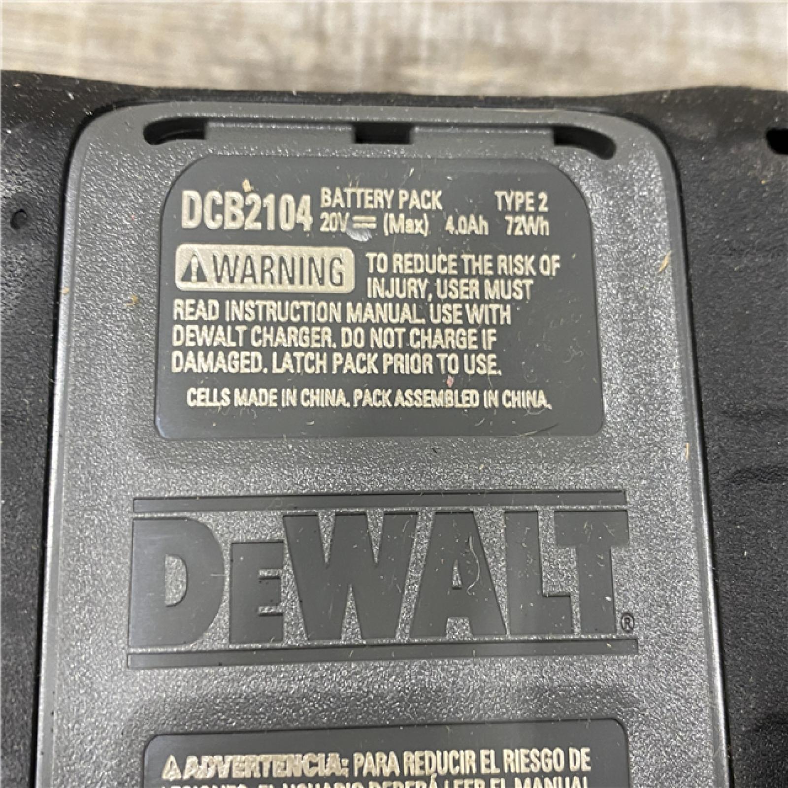 AS-IS DEWALT 20V MAX Lithium-Ion Starter Kit with 4.0 Ah and 5.0 Ah Batteries and Charger