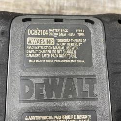 AS-IS DEWALT 20V MAX Lithium-Ion Starter Kit with 4.0 Ah and 5.0 Ah Batteries and Charger