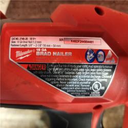 HOUSTON LOCATION - AS-IS Milwaukee FUEL 18-Volt Lithium-Ion Brushless Cordless Gen II 18-Gauge Brad Nailer (Tool-Only)