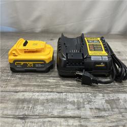 AS-IS DEWALT 20V MAX XR POWERSTACK Lithium-Ion Battery Starter Kit with 3.5Ah Battery and Charger