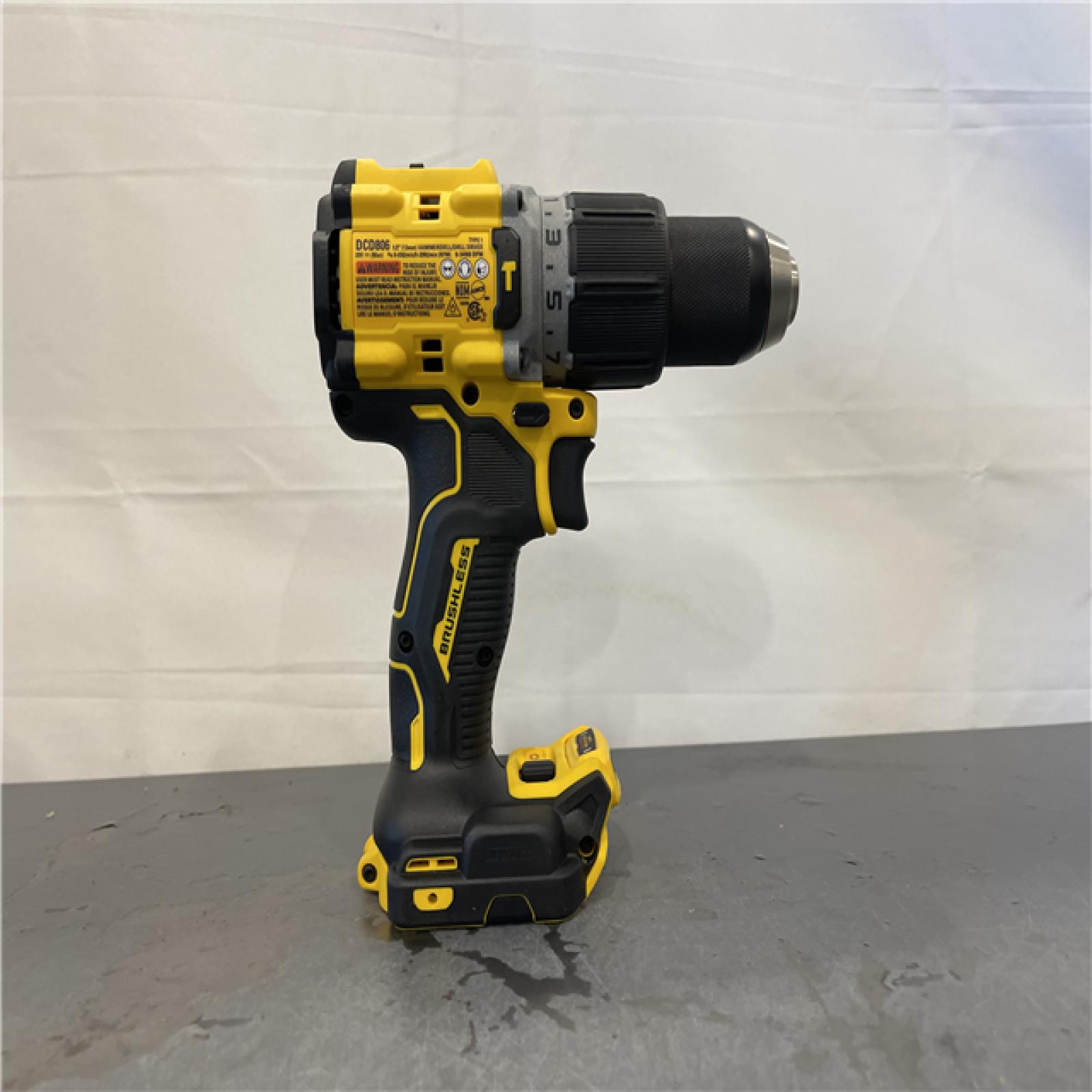 AS-IS - DEWALT 20V XR Brushless Cordless 1/2 in. Hammer Drill