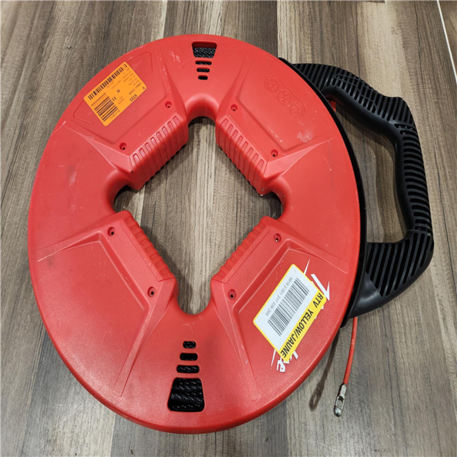 AS-IS- Milwaukee 200 Ft. Polyester Fish Tape W/ Flexible Metal Leader