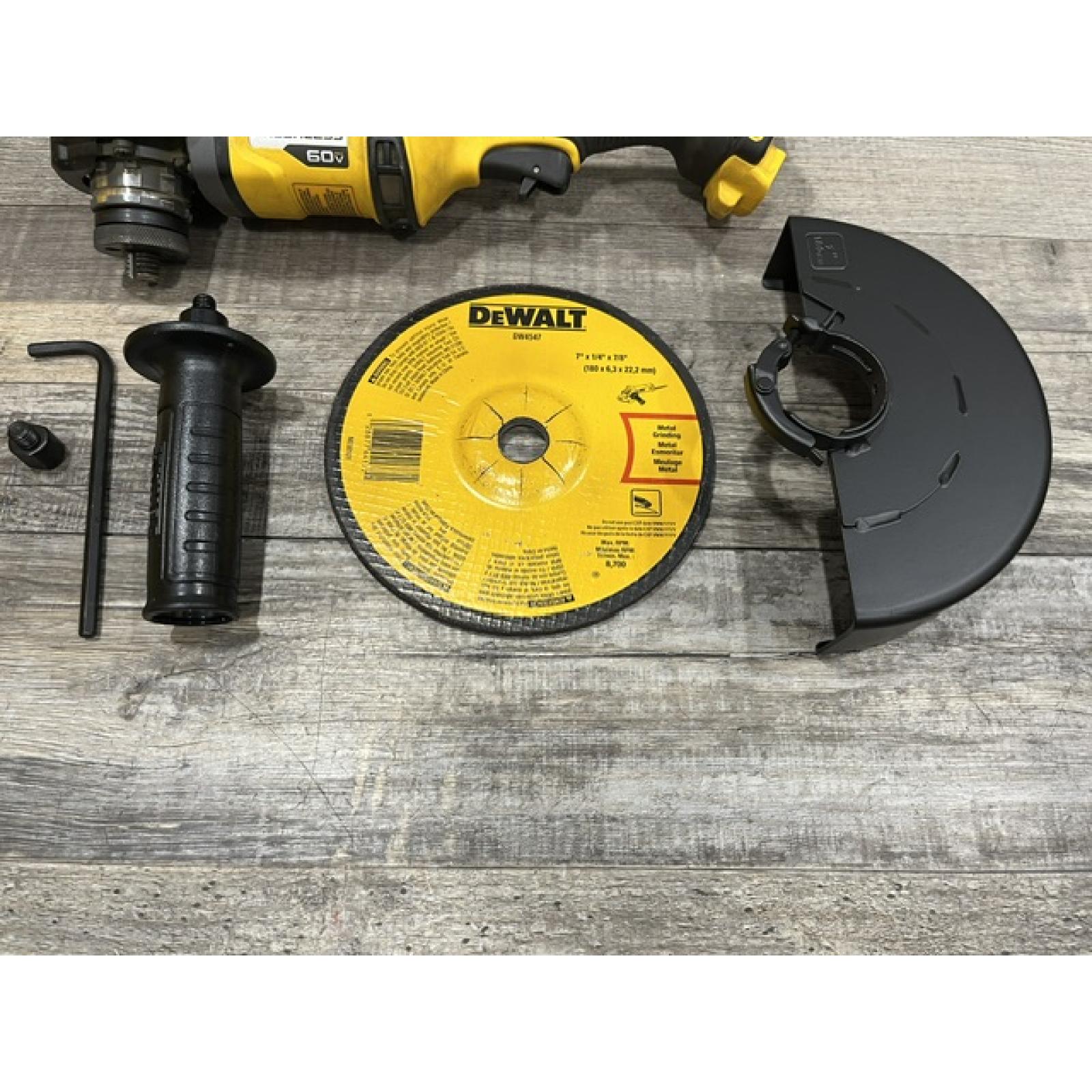 AS-IS DEWALT FLEXVOLT 60V Cordless 7 in. Angle Grinder (Tool-Only)