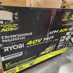 Dallas Location - As-Is RYOBI 40V HP Brushless 21 in. Cordless Battery Walk Behind Self-Propelled Lawn Mower with (2) 6.0 Ah Batteries and Charger