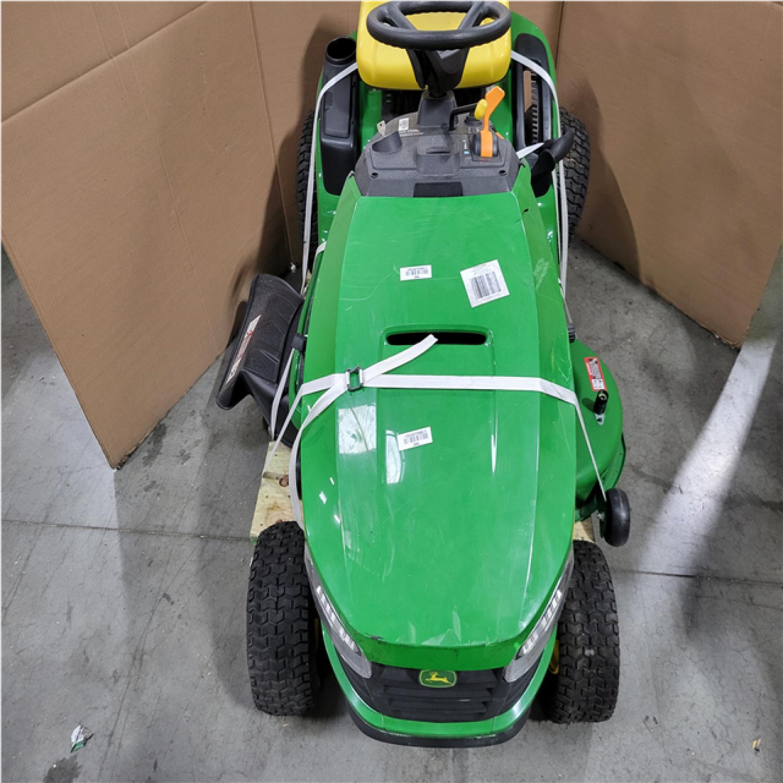 CALIFORNIA AS-IS JOHN DEERE S100 SIT DOWN RIDING LAWN MOWER