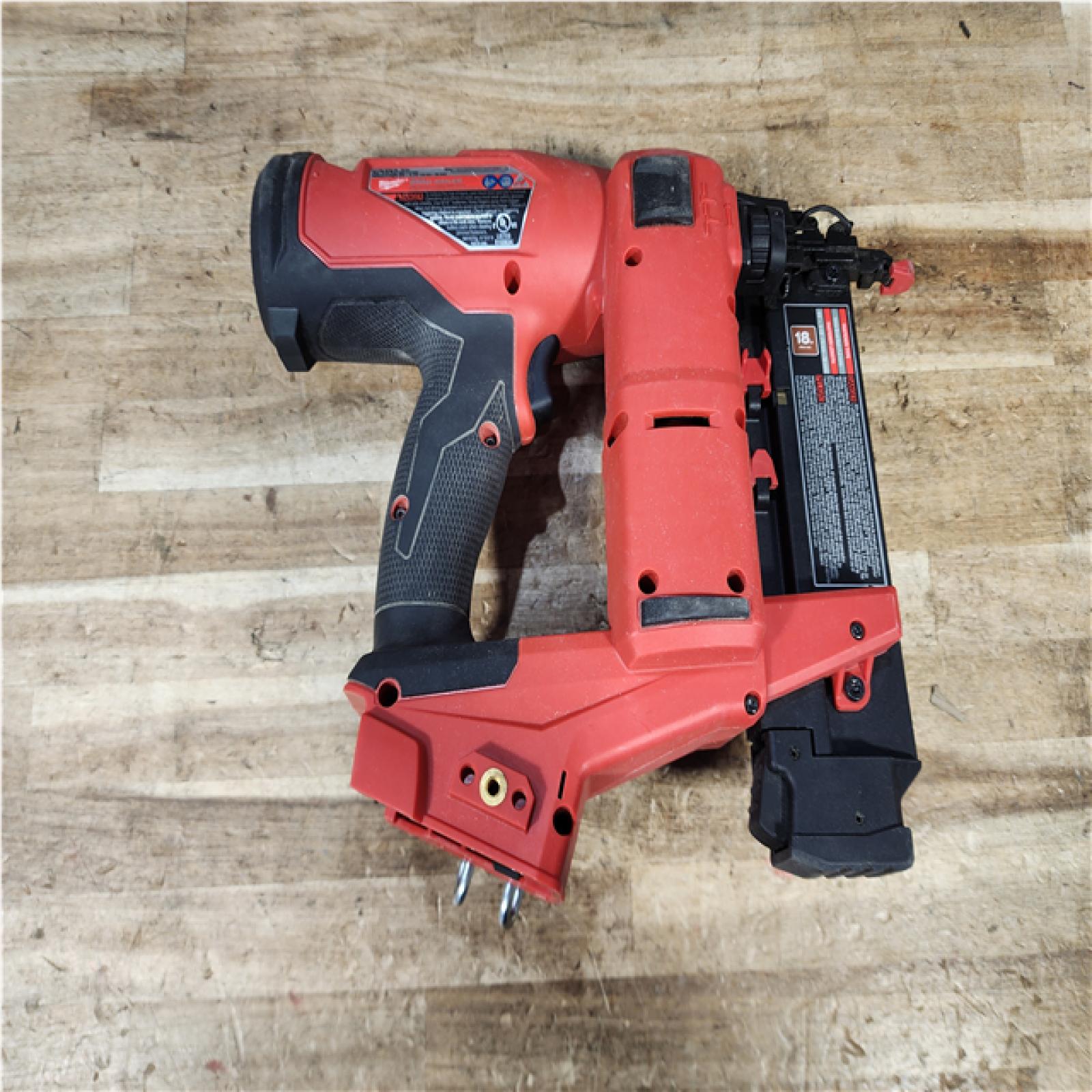HOUSTON LOCATION - AS - IS Milwaukee FUEL 18-Volt Lithium-Ion Brushless Cordless Gen II 18-Gauge Brad Nailer (Tool-Only)