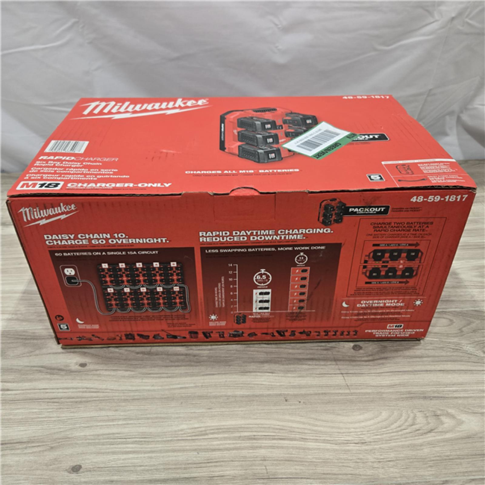NEW! - M18 18V PACKOUT 6-Port Daisy Chain Rapid Charger