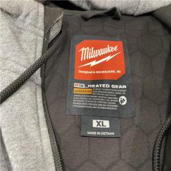 AS-IS Milwaukee Men's X-Large 12-Volt Lithium-Ion Cordless Gray Heated Jacket Hoodie Kit