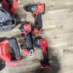 HOUSTON LOCATION - AS-IS M18 FUEL 18V Lithium-Ion Brushless Cordless Combo Kit (5-Tool) with Two 5.0 Ah Batteries, 1 Charger