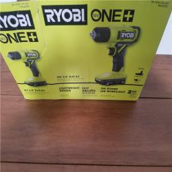 CALIFORNIA AS-IS RYOBI ONE+18V 3/8 DRILL KIT(TOOL ONLY)