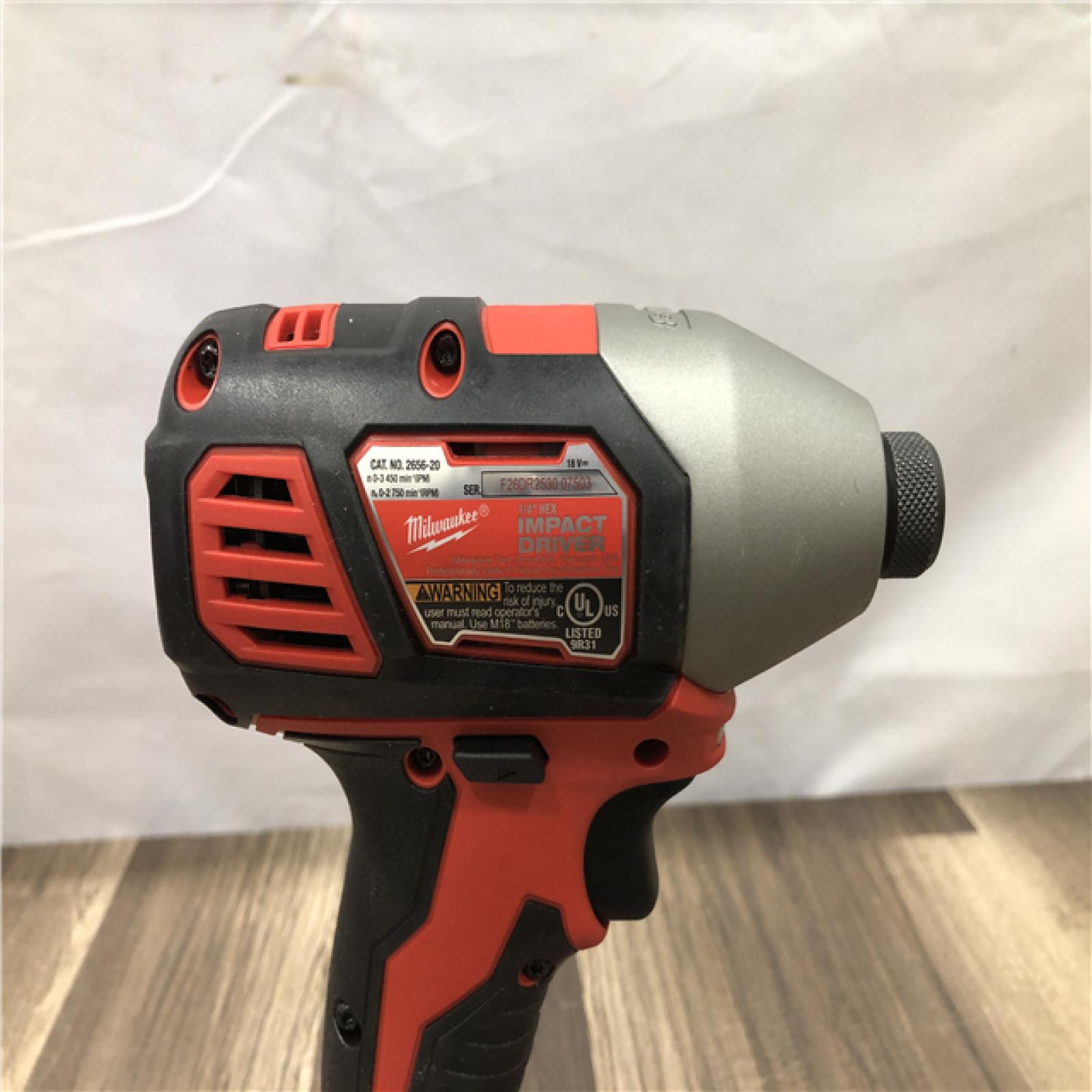 AS-IS Milwaukee 18V Lithium-Ion Cordless Drill Driver/Impact Driver Combo Kit