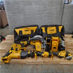 Houston Location AS-IS DEWALT 20V MAX Cordless 9 Tool Combo Kit
