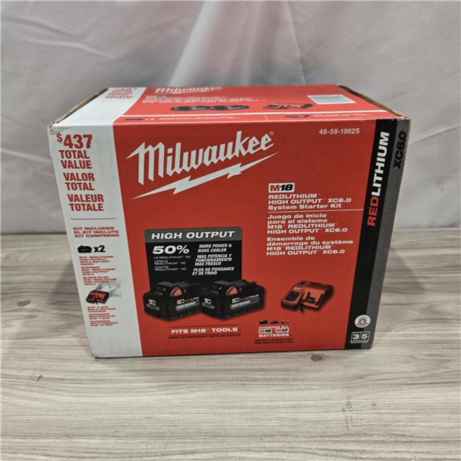 NEW! - Milwaukee 18-Volt Lithium-Ion High Output Starter Kit