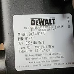 Phoenix NEW DEWALT 4400 PSI 4.0 GPM Gas Pressure Washer with 420cc Engine  Triplex Pump  Commercial Cold Water Power Washer
