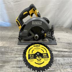 AS-IS DEWALT FLEXVOLT 60V MAX Cordless Brushless 7-1/4 in. Circular Saw with Brake (Tool Only)