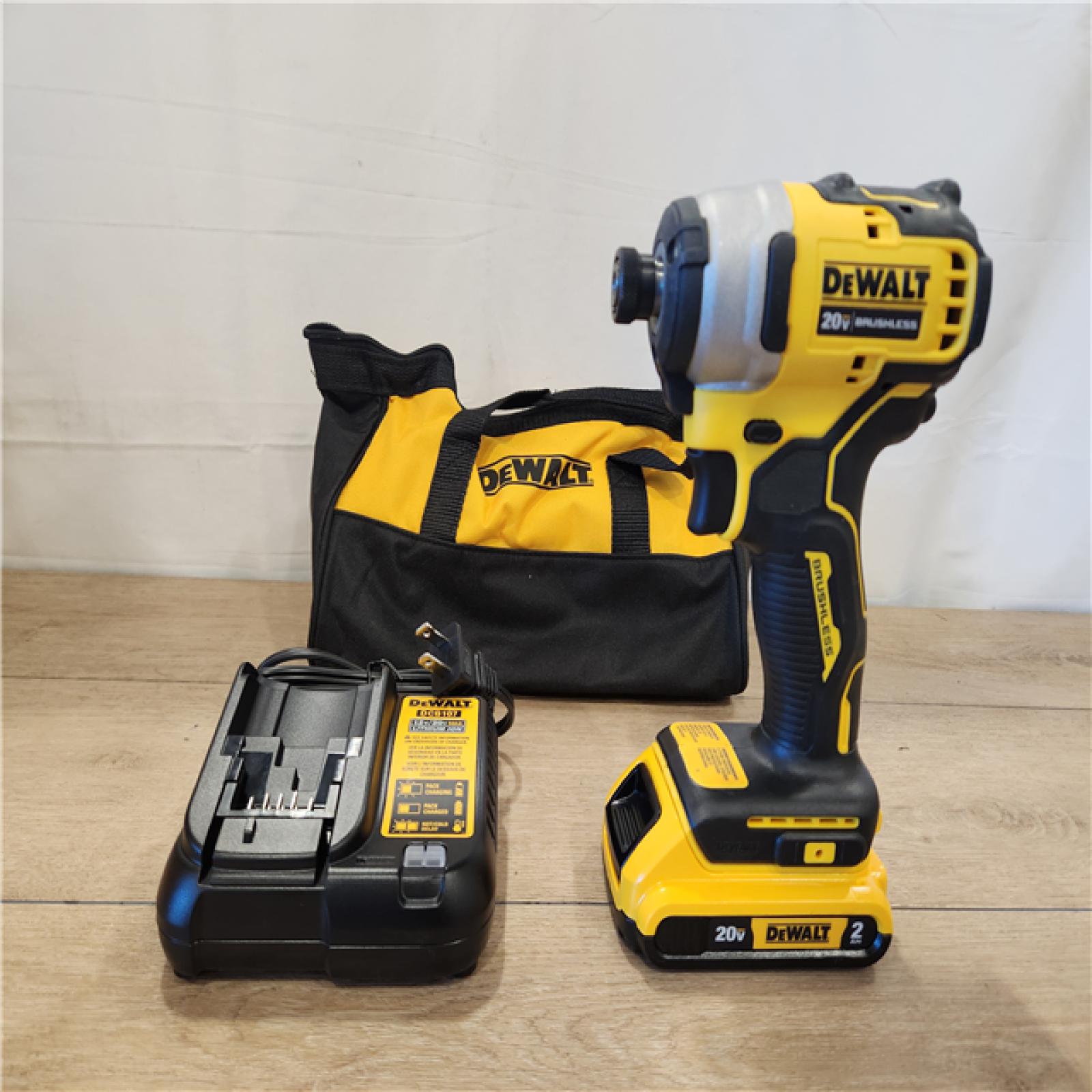 AS-IS- DEWALT ATOMIC 20V MAX* Brushless Cordless Compact 1/4 in. Impact Driver Kit