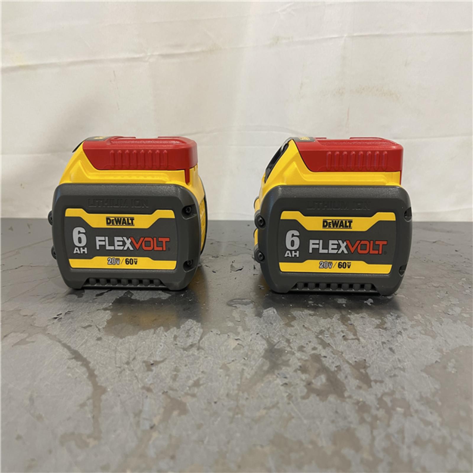 AS-IS- DEWALT FLEXVOLT 20V/60V MAX Lithium-Ion 6.0Ah Battery Pack (2 Pack)