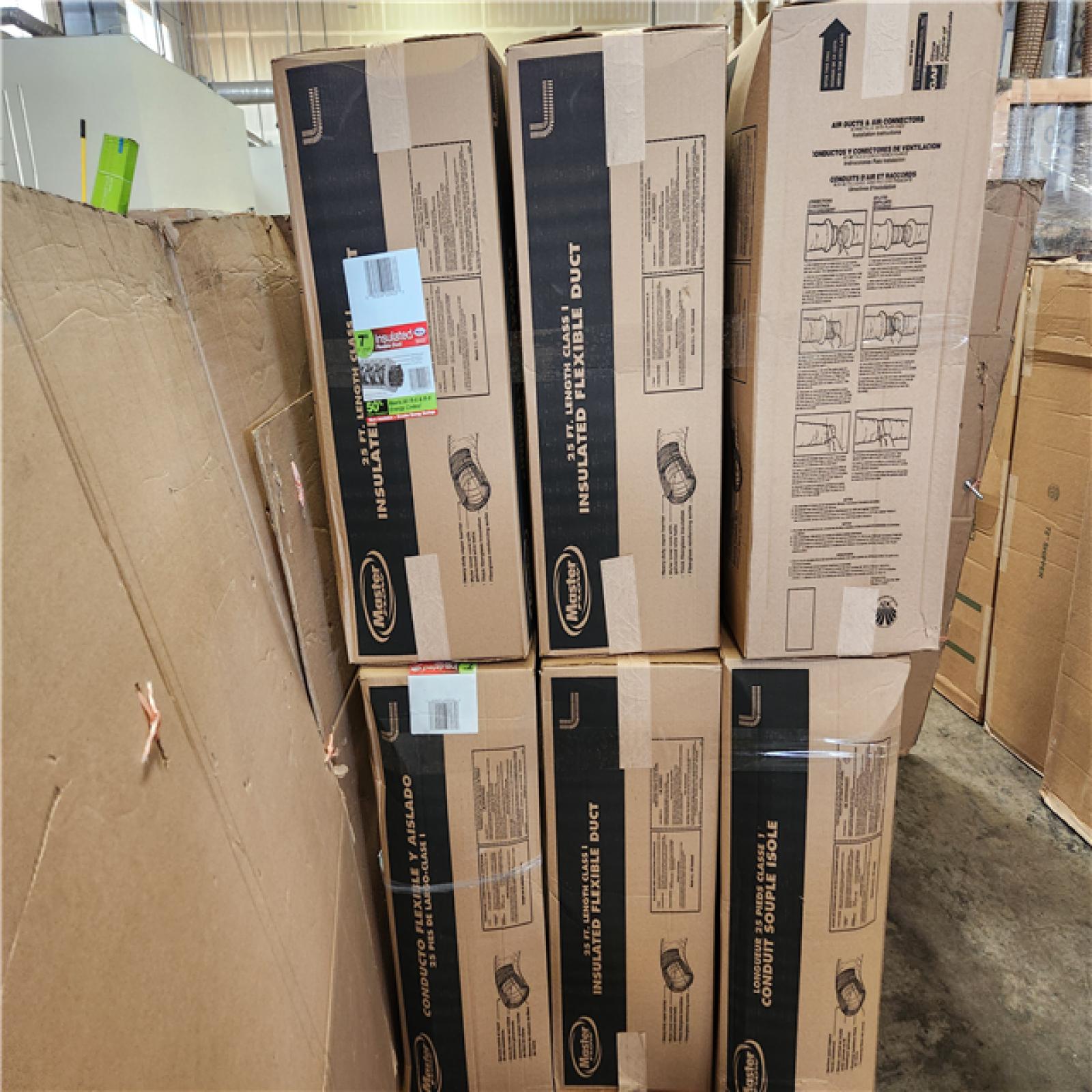 Phoenix NEW Master Flow 7 in. x 25 ft. Insulated Flexible Duct R8 Silver Jacket Pallet (18-Boxes)