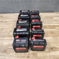 HOUSTON LOCATION - AS-IS MILWAUKEE BATTERY PACK QTY - 10