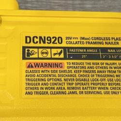 AS-IS DEWALT 20-Volt 21° Cordless Framing Nailer (Tool-Only)