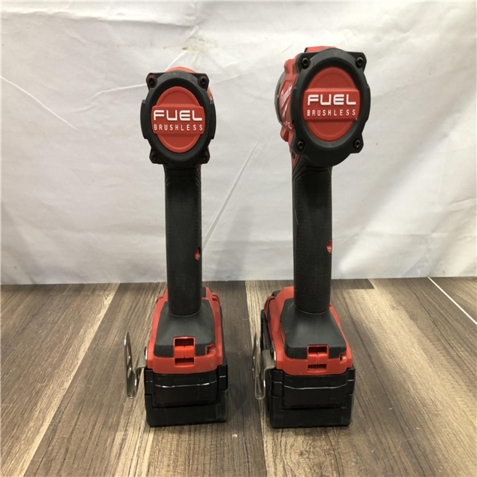 AS-IS Milwaukee FUEL 18V Lithium-Ion Brushless Cordless Hammer Drill and Impact Driver Combo Kit