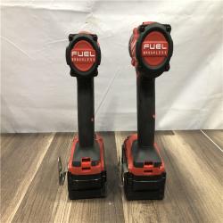 AS-IS Milwaukee FUEL 18V Lithium-Ion Brushless Cordless Hammer Drill and Impact Driver Combo Kit