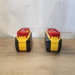 AS-IS- DEWALT FLEXVOLT 20V/60V MAX Lithium-Ion 6.0Ah Battery Pack (2 Pack)