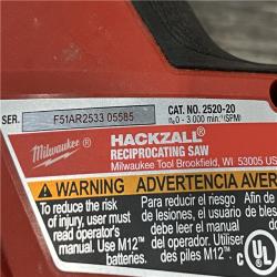 AS-IS Milwaukee FUEL 12V Lithium-Ion Brushless Cordless HACKZALL Reciprocating Saw Kit