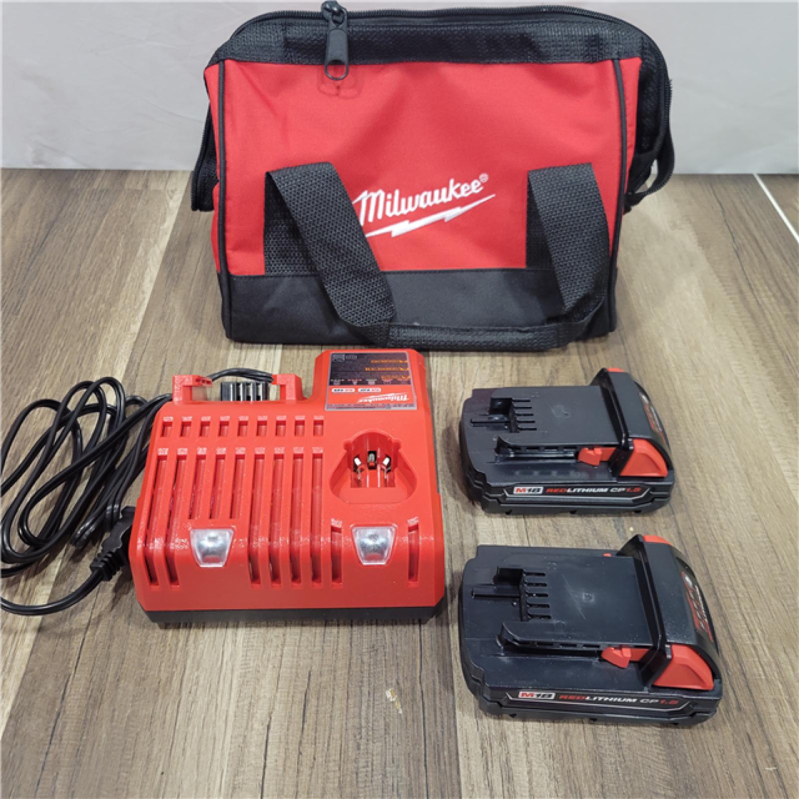 AS-IS Milwaukee M18 18V Cordless Brushed 2 Tool Drill/Driver and Impact Driver Kit