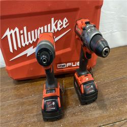 AS-IS M18 FUEL 18V Lithium-Ion Brushless Cordless Hammer Drill and Impact Driver Combo Kit (2-Tool) with 2 Batteries