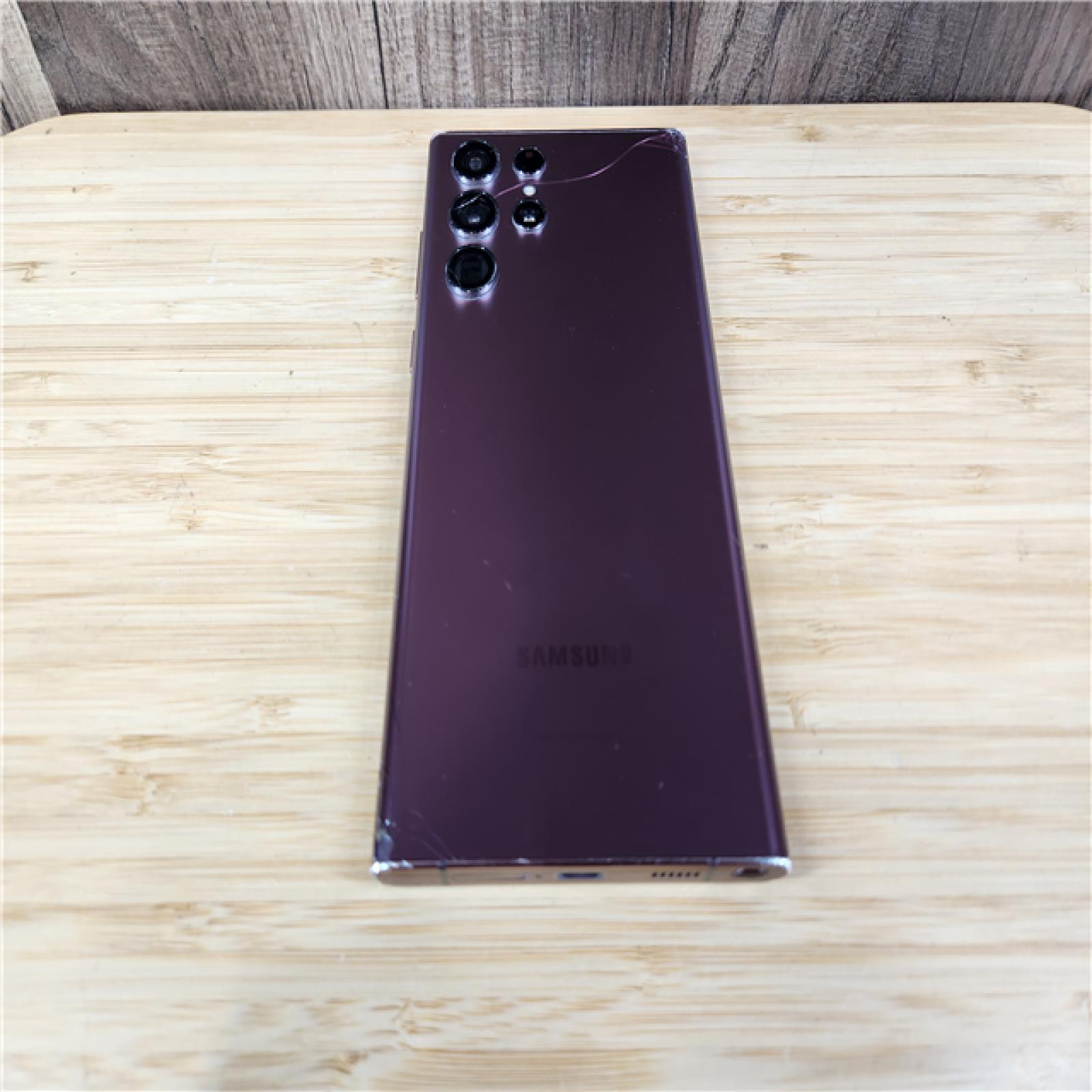 AS-IS Samsung Galaxy S22 Ultra 128GB  -  Burgundy