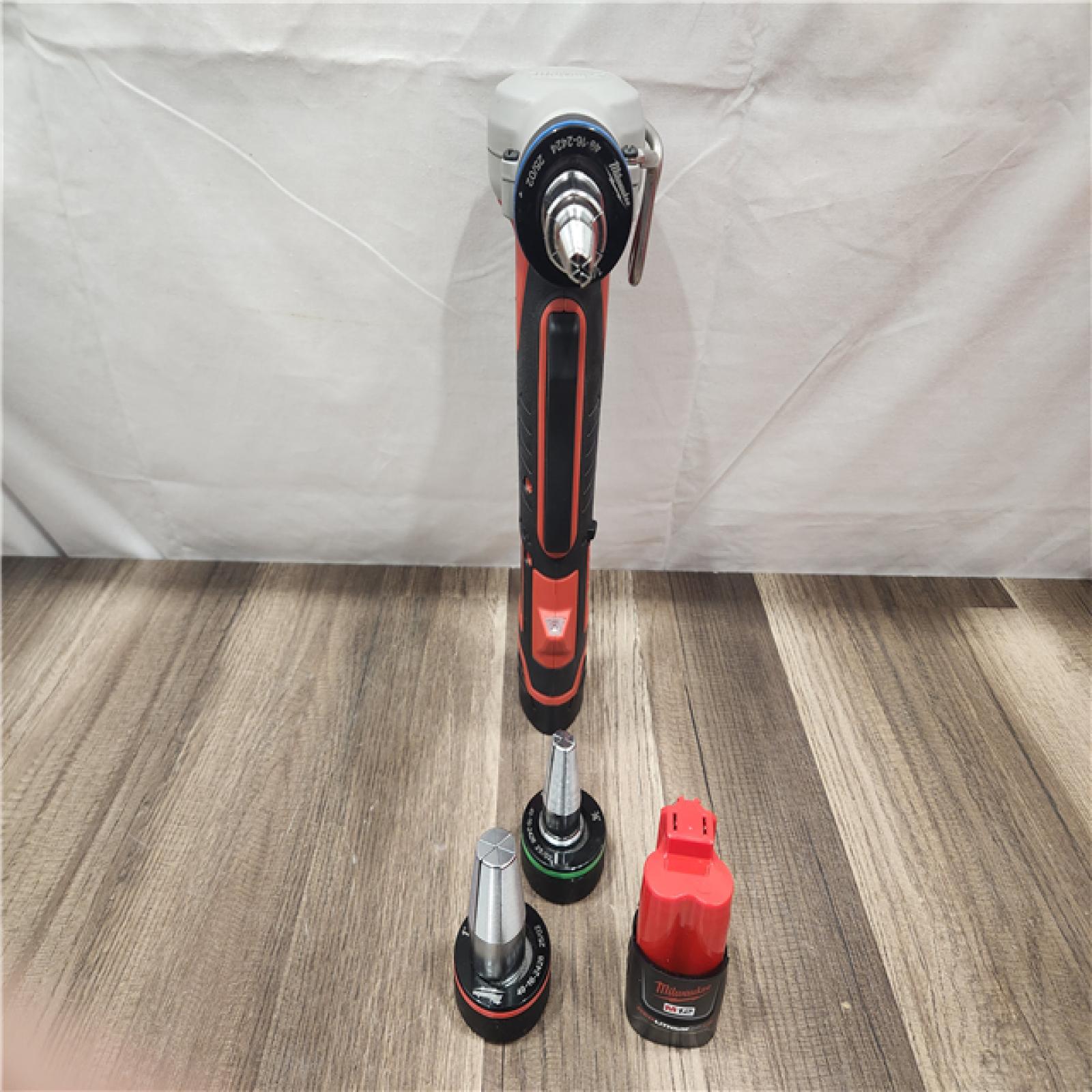 AS-IS- Milwaukee M12 12V Lithium-Ion Cordless PEX Expansion Tool Kit with (2) 1.5 Ah Batteries  (3) Expansion Heads and Hard Case