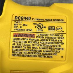 AS-IS DEWALT FLEXVOLT 60V Cordless 7 in. Angle Grinder (Tool-Only)