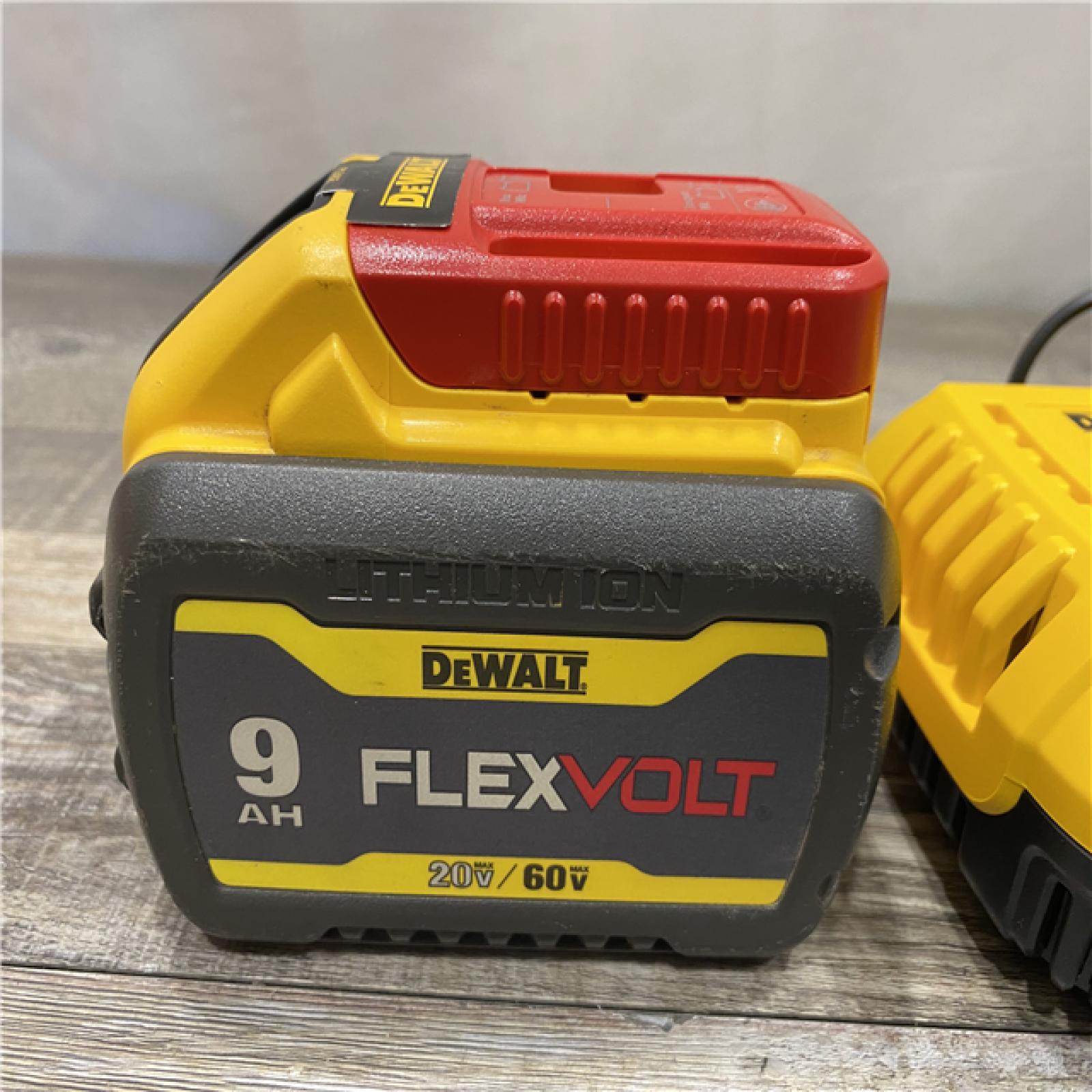 AS-IS DEWALT 20V/60V MAX FLEXVOLT Lithium-Ion 9.0Ah Battery and Charger Starter Kit