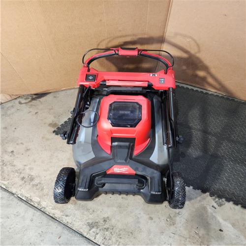 HOUSTON LOCATION - AS-IS M18 FUEL Brushless Cordless 21 in. Walk Behind Dual Battery Self-Propelled Mower W/ (2) Battery and Rapid Charger