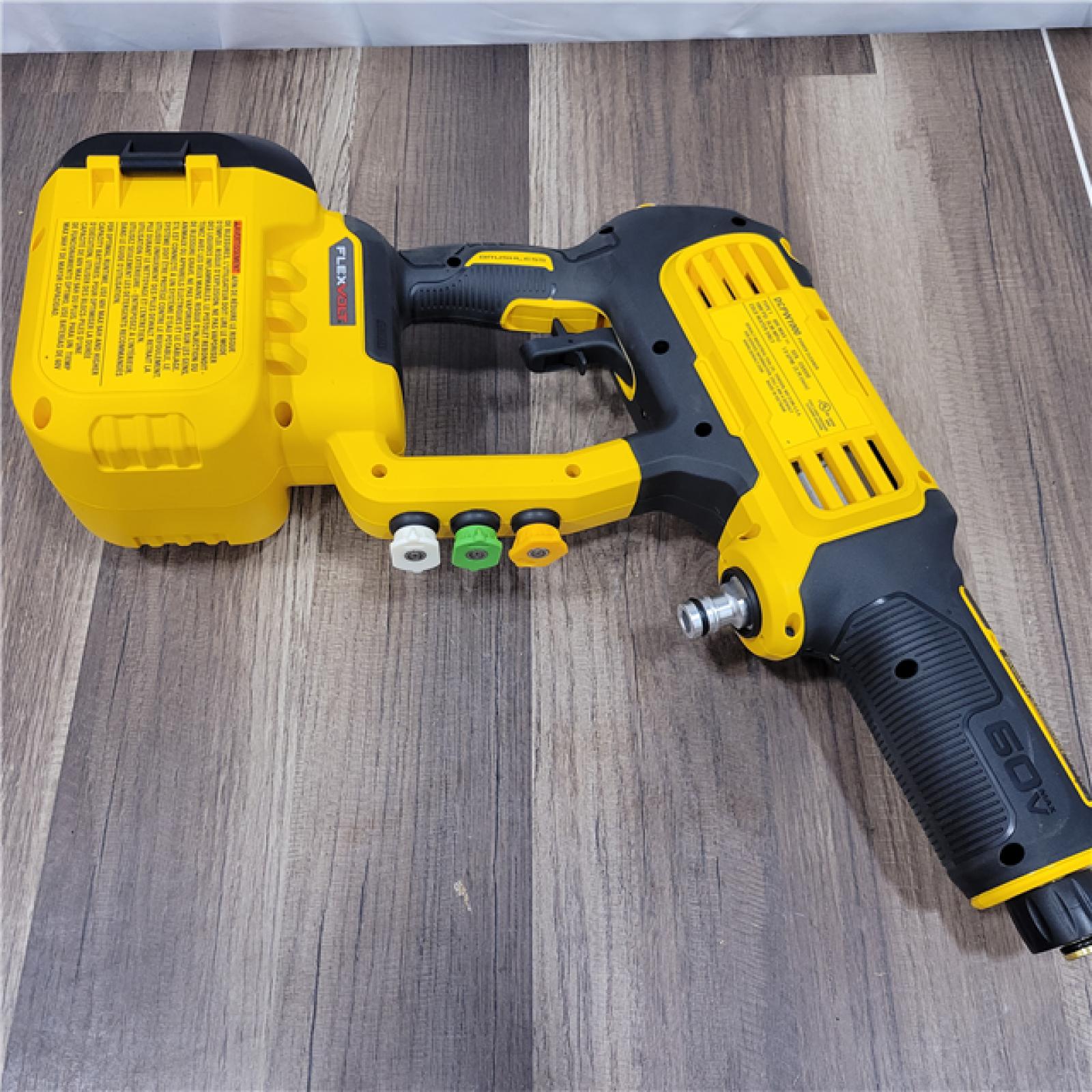 AS-IS   DEWALT FLEXVOLT 60V MAX 1000 PSI 1.0 GPM Cold Water Cordless Battery Power Cleaner (Tool Only)