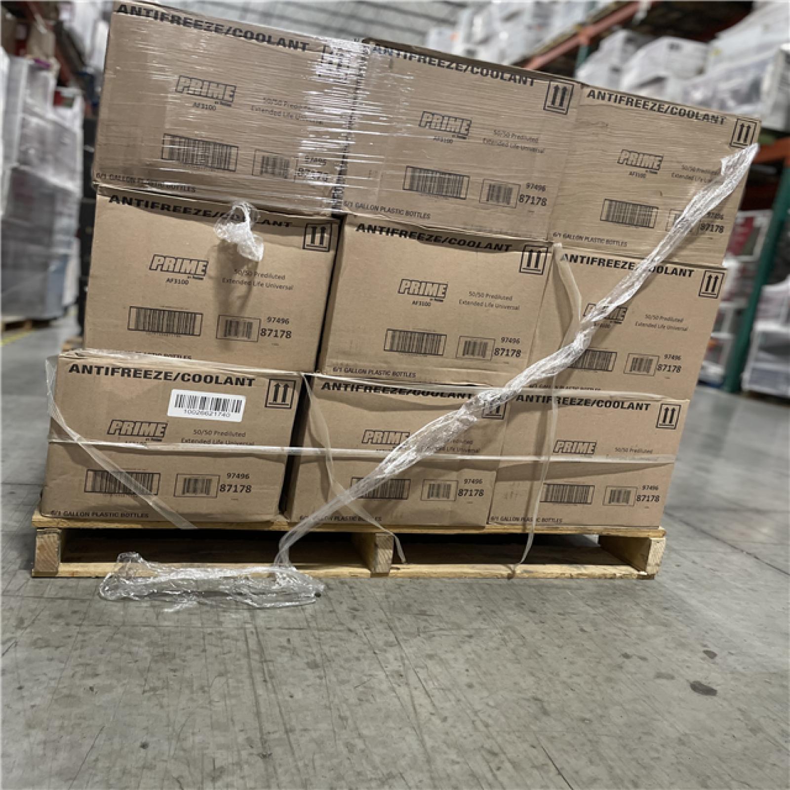 DALLAS LOCATION - PRESTONE Prime Yellow Antifreeze+Coolant- All Vehicles  Extended Life- 1 Gal-Ready To Use PALLET-(162 UNITS)
