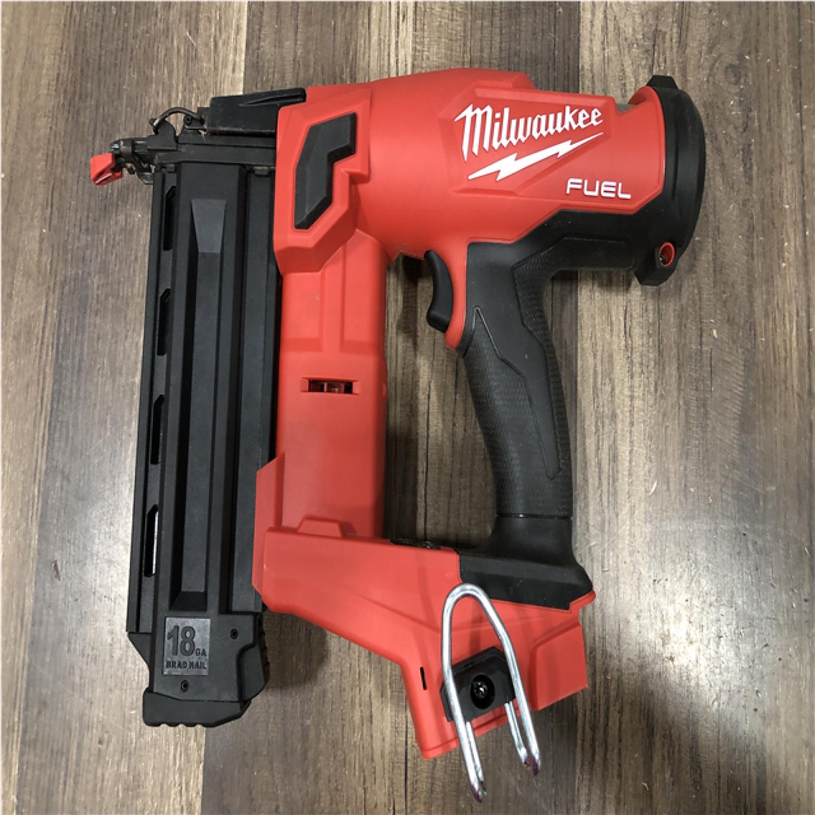 AS-IS Milwaukee FUEL 18-Volt Lithium-Ion Brushless Cordless Gen II 18-Gauge Brad Nailer (Tool-Only)