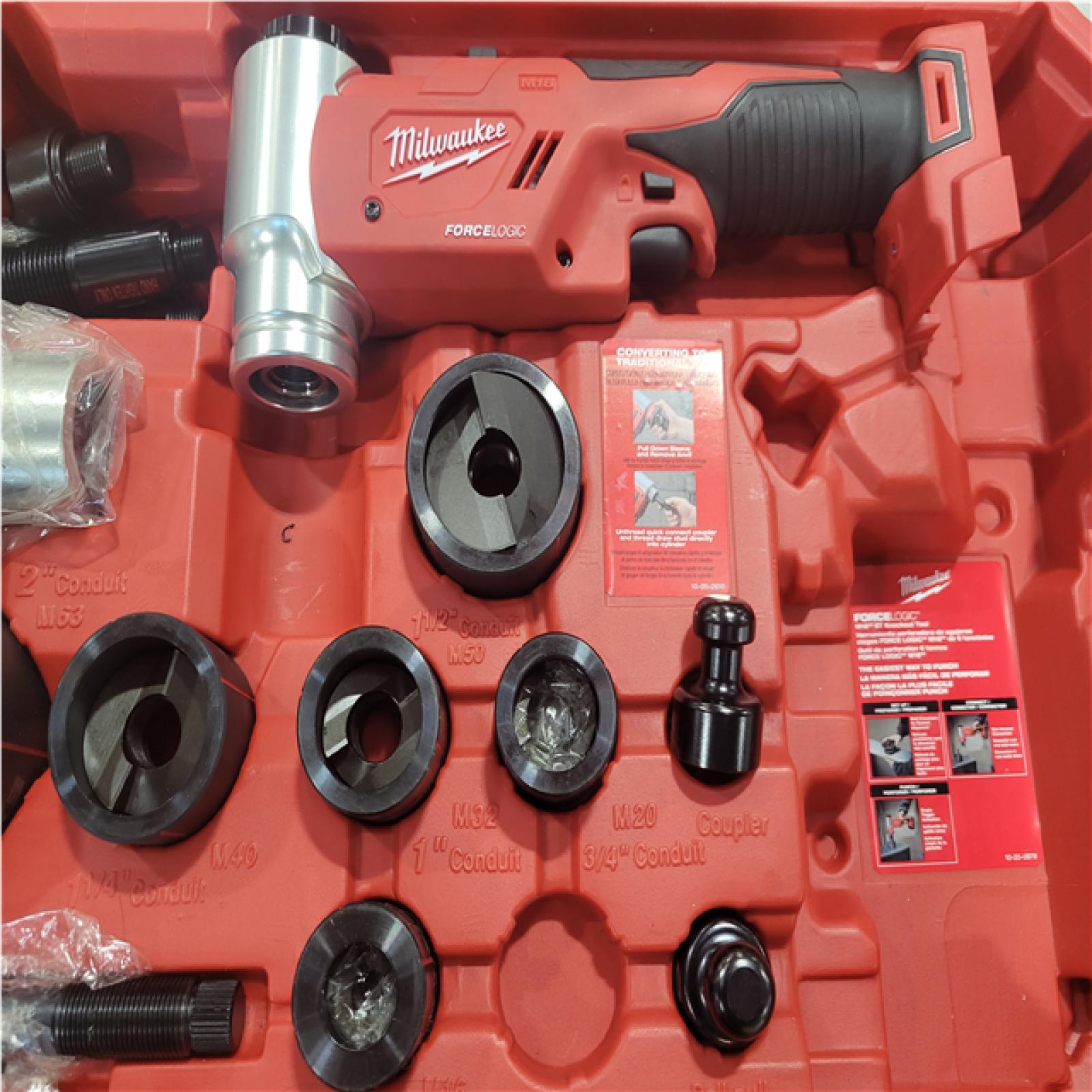 CALIFORNIA AS-IS MILWAUKEE M18 FORCE LOGIC 6T KNOCKOUT TOOL