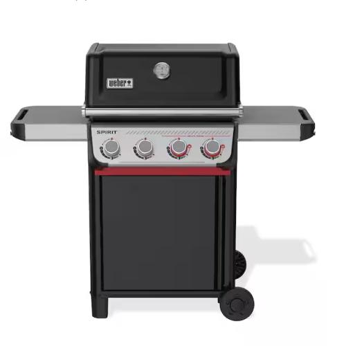DALLAS LOCATION - Weber Spirit E-425 4-Burner Liquid Propane Gas Grill in Black with Sear Zone